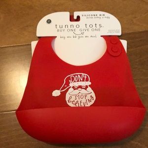 NWT tunno tota silicone bib Christmas Santa